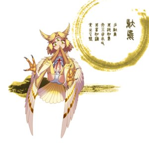 Rating: Safe Score: 0 Tags: 3_eyes aomi_mayoru asian_mythology avian blonde_hair chinese_mythology chinese_text e621 east_asian_mythology european_mythology feathered_wings feathers female greek_mythology hair harpy humanoid looking_at_viewer multi_eye mythological_avian mythological_creature mythology solo text translated winged_humanoid wings yellow_eyes User: bunchy7s