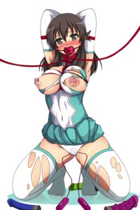 Rating: Explicit Score: 0 Tags: arms_behind_head ball_gag blush bodysuit bondage breast_bondage breasts brown_eyes brown_hair collar dildo drooling elbow_gloves female gag gagged kneeling kyouno_madoka leash long_hair looking_at_viewer nipple_vibrator nipples panties pussy pussy_juice pussy_juice_drip rinne_no_lagrange rope rule34 saliva skirt skirt_pull solo sweat tear thighhighs torn_clothes torn_thighhighs underwear vibrator vibrator_under_panties wet_panties yuzumiya_mono User: bunchy7s