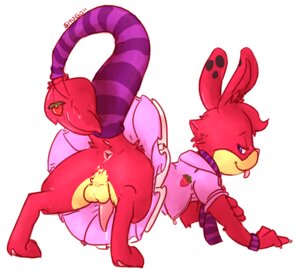 Rating: Explicit Score: 0 Tags: 2012 anthro anus backsack balls blue_eyes bodily_fluids butt clothed clothing crossdressing digitigrade dress e621 erection femboy food fruit fur genital_fluids genitals looking_at_viewer looking_back looking_back_at_viewer male mammal neopet_(species) neopets penis perineum plant precum presenting presenting_hindquarters raised_tail red_body red_fur scarf shugowah solo strawberry tail tapering_penis tongue tongue_out yellow_body yellow_fur zafara_(neopets) User: bunchy7s