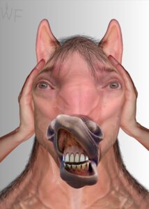 Rating: Safe Score: 0 Tags: ambiguous_gender bad_teeth cannot_unsee creepy e621 equid equine flehmen_response grandfathered_content hi_res horse mammal nightmare_fuel photo_manipulation photomorph simple_background solo third-party_edit transformation what what_has_science_done where_is_your_god_now whiteflamek User: bunchy7s