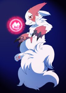 Rating: Safe Score: 0 Tags: e621 english_text fluffy fluffy_tail fur generation_3_pokemon male markings nintendo pokemon pokemon_(species) red_markings smile solo tail text white_body white_fur zangoose zangoose_day ziguzagu User: bunchy7s