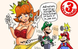 Rating: Explicit Score: 0 Tags: assisted_exposure bra breasts cleavage clothing crown euf female fludd hat human jpeg_artifacts lingerie lowres luigi luigi's_mansion luigi64 male mario mario_(series) nintendo poltergust princess_daisy rule34 super_mario_bros. super_mario_sunshine torn_clothes underwear undressing_another vacuum_cleaner User: bunchy7s
