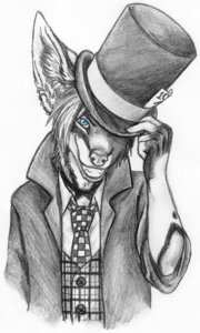 Rating: Safe Score: 0 Tags: 2007 accessory alice_in_wonderland alternative_fashion anthro big_ears blue_eyes canid canine clothed clothing collared_shirt detailed dress_shirt e621 ear_piercing fox hair half-length_portrait hat headgear headwear holding_clothing holding_hat holding_headgear holding_headwear holding_object jacket looking_at_viewer mad_hatter male mammal necktie pattern_clothing piercing portrait rolled_up_sleeves shirt short_hair simple_background smile solo speed_(artist) spot_color suit top_hat topwear vest victoriana white_background User: bunchy7s Rating: Safe Score: 0 Tags: 2007 accessory alice_in_wonderland alternative_fashion anthro big_ears blue_eyes canid canine clothed clothing collared_shirt detailed dress_shirt e621 ear_piercing fox hair half-length_portrait hat headgear headwear holding_clothing holding_hat holding_headgear holding_headwear holding_object jacket looking_at_viewer mad_hatter male mammal necktie pattern_clothing piercing portrait rolled_up_sleeves shirt short_hair simple_background smile solo speed_(artist) spot_color suit top_hat topwear vest victoriana white_background User: bunchy7s