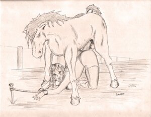 Rating: Explicit Score: 0 Tags: 1boy 1girls 2007 ambiguous_penetration balls bestiality bondage breast_press breasts cum cum_inside cum_on_floor drool duo equine female female_on_feral feral feral_on_female feral_on_human forced_bestiality fur head_down_ass_up horns horse horse_penis horsecock human human_on_feral interspecies looking_at_viewer lucien male monochrome on_knees outdoors outside pencil_(artwork) penetration penis rape rope rule34 sex straight tears testicles tied_down wrist_cuffs zoophilia User: bunchy7s