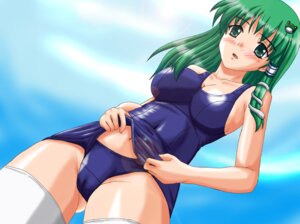 Rating: Questionable Score: 0 Tags: 1girls 2d blue_sky blush breasts cameltoe female female_only green_eyes green_hair hair_ornament human human_female human_only long_hair open_mouth outdoors pussy rule34 sanae_kochiya sky solo standing swimsuit thighhighs touhou white_skin yassaba_taichou User: bunchy7s