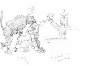 Rating: Explicit Score: 0 Tags: 1girls all_fours armor artist_request ass doggy_style female heart huntress long_hair monochrome mounting night_elf nude pointy_ears rule34 sex sketch tail warcraft User: bunchy7s