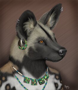 Rating: Safe Score: 0 Tags: 2007 african_wild_dog anthro canid canine e621 ear_piercing fuzzy jewelry male mammal myenia necklace photorealism piercing realistic solo tribal User: bunchy7s Rating: Safe Score: 0 Tags: 2007 african_wild_dog anthro canid canine e621 ear_piercing fuzzy jewelry male mammal myenia necklace photorealism piercing realistic solo tribal User: bunchy7s