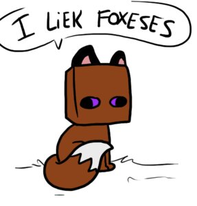 Rating: Safe Score: 0 Tags: ambiguous_gender canid canine derp_eyes dialogue dipstick_tail e621 enderbro enderman english_text feral fox low_res mammal markings microsoft minecraft mojang solo square_(anatomy) square_head tail tail_markings text unknown_artist xbox_game_studios User: bunchy7s