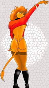 Rating: Questionable Score: 0 Tags: anthro boots breasts butt caitian clothing dressing e621 felid female footwear hair hi_res inspector97 legwear looking_at_viewer looking_back m'ress mammal panties red_hair shoes side_boob solo star_trek star_trek_the_animated_series stockings tail underwear uniform yellow_eyes User: bunchy7s