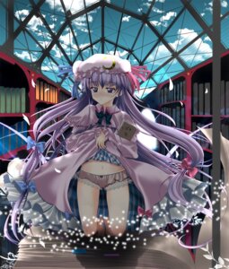 Rating: Explicit Score: 0 Tags: blue_eyes blush book bookshelf cloud crescent crescent_moon dress dress_lift female hair_ribbon hat hat_ribbon minase_saki patchouli_knowledge purple_hair ribbon rule34 sky touhou User: bunchy7s