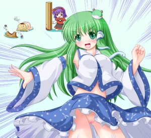 Rating: Explicit Score: 0 Tags: blood blush bottomless erect_nipples female frog green_eyes green_hair kanako_yasaka long_hair nipples no_panties onbashira riku_(pixiv) riku_(rikkuru) rule34 sanae_kochiya skirt skirt_lift snake suwako_moriya touhou uncensored User: bunchy7s