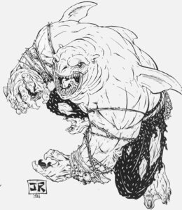 Rating: Safe Score: 0 Tags: 1998 4_toes angry aquatic barefoot big_muscles changeling_(world_of_darkness) charging claws clothed clothing crouching e621 ear_piercing feet fish gills hairless hi_res huge_muscles jeff_rebner looking_at_viewer male monochrome muscular muscular_male open_mouth piercing plantigrade rokea_(world_of_darkness) shark sharp_teeth signature simple_background solo teeth toes topless torn_clothing werecreature werefish wereshark werewolf_the_apocalypse white_background white_wolf_publishing world_of_darkness_(series) User: bunchy7s