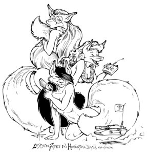 Rating: Questionable Score: 0 Tags: anthro canid canine controller e621 eyewear female female/female fox glasses group gun holding_gun holding_object holding_ranged_weapon holding_weapon hovertank mammal monochrome nude parody ranged_weapon remote_control signature tail tail_hug unknown_artist unknown_artist_signature weapon User: bunchy7s