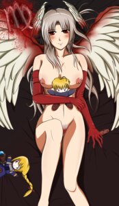 Rating: Explicit Score: 0 Tags: angel_wings blood blush breasts dildo doll elbow_gloves female final_fantasy final_fantasy_tactics final_fantasy_tactics_(original) gloves grey_hair head_wings highres knife long_hair nipples nude pointy_chin pubic_hair ramza_beoulve rule34 smile ticktank ultima ultima_(fft) wings User: bunchy7s
