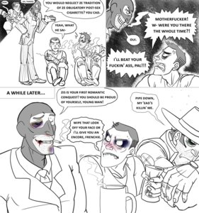 Rating: Explicit Score: 0 Tags: 3boys angry balaclava beer_can biting_own_lip black_eye bottomless bruises cigarette closed_eyes fingerless_gloves first_time gay glasses hiding_penis male male_focus male_only mug necktie open_shirt part_of_a_set penis rule34 scout_(team_fortress_2) shiner sniper_(team_fortress_2) split_lip spy_(team_fortress_2) squeezing steam tagme team_fortress_2 yaddie yaoi User: bunchy7s