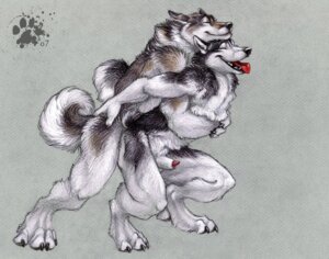 Rating: Explicit Score: 0 Tags: anal anal_sex anthro blotch canine canine_penis colored_background couple fur furry furry_only gay husky male no_humans nude peeping penetration penis rule34 sex sheath tess_garman wolf User: bunchy7s