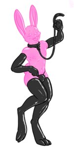 Rating: Questionable Score: 0 Tags: 1:2 black_clothing black_thong black_underwear clothing collar digital_media_(artwork) e621 gloves handwear hare hi_res lagomorph latex leash leporid male mammal mot mot_fursona rabbit solo submissive thong underwear User: bunchy7s