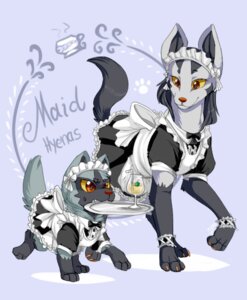 Rating: Safe Score: 0 Tags: ambiguous_gender beverage clothed clothed_feral clothing duo e621 feral food generation_3_pokemon maid_uniform mammal mightyena nintendo pokemon pokemon_(species) poochyena red_eyes tiaamaito uniform young young_feral User: bunchy7s