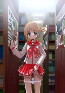 Rating: Explicit Score: 0 Tags: blush book cardigan clothing female hat komaki_manaka kurusugawa_serika library multi_(to_heart) panties panty_pull pointy_chin poster poster_(object) public pussy robot_ears rule34 school_uniform serafuku shiver skirt skirt_lift to_heart to_heart_(series) to_heart_2 trembling underwear witch_hat User: bunchy7s