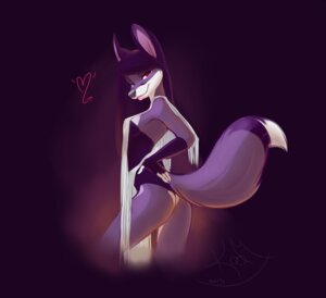 Rating: Questionable Score: 0 Tags: 2013 anthro armwear biped black_nose breasts butt canid canine clothed clothing dress e621 elbow_gloves female fingerless_gloves fox fur gloves hair hand_on_hip handwear heart_symbol leotard lips long_hair looking_at_viewer looking_back mammal maryvirgin pink_lips pinup pose purple_body purple_fur purple_hair red_eyes seductive side_boob skimpy smile solo standing thick_lips yulliandress User: bunchy7s
