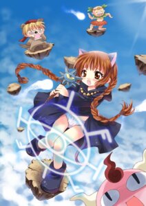 Rating: Explicit Score: 0 Tags: blonde_hair boots braids brown_eyes brown_hair dress female gipple kita_kita_oyaji kukuri mahoujin_guru_guru nike_(mahoujin_guru_guru) open_mouth panties rule34 twin_braids white_panties User: bunchy7s
