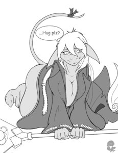 Rating: Questionable Score: 0 Tags: accessory anthro biped bottomless bow_ribbon breasts burmecian claws cleavage clothed clothing conditional_dnp e621 eyebrows female final_fantasy final_fantasy_ix fingers freya_crescent furgonomics hair kneeling mammal melee_weapon monochrome narrowed_eyes open_clothing open_topwear pivoted_ears polearm robe rodent scappo solo square_enix tail tail_accessory toe_claws topwear weapon white_body User: bunchy7s