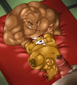 Rating: Explicit Score: 0 Tags: age_difference anthro bear bodily_fluids duo e621 erection first_person_view forced forced_prostitution genitals komurasaki_(character) larger_male male male/male male_pov mammal mega_(artist) muscular muscular_male obese overweight penetrating_pov penis prostitution rape sex size_difference smaller_male suid suine sus_(pig) tears thick_penis vein wild_boar young young_anthro User: bunchy7s