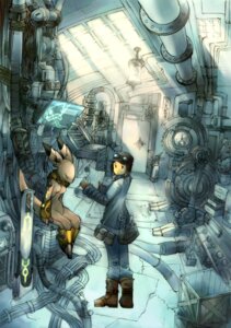 Rating: Safe Score: 0 Tags: 2008 anthro cybernetics cyborg detailed_background digital_media_(artwork) duo e621 engineer_(profession) eyewear factory female goggles human kemono machine mammal mrsk science_fiction tail User: bunchy7s