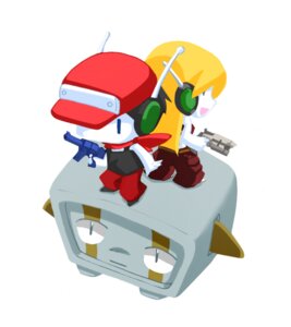Rating: Safe Score: 0 Tags: android balrog_(cave_story) cave_story chibi curly_brace digital_media_(artwork) e621 female group gun humanoid karukan_(monjya) machine male not_furry quote_(cave_story) ranged_weapon robot robot_humanoid simple_background standing waddling_head weapon white_background User: bunchy7s