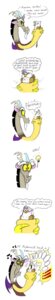 Rating: Safe Score: 0 Tags: 2012 absurd_res antlers avian beak chimera comic dialogue discord_(mlp) draconequus e621 english_text facial_hair fangs feathered_wings feathers female friendship_is_magic gilda_(mlp) goatee gryphon hasbro hi_res horn idea light_bulb long_image male mickeymonster musical_note musical_symbol my_little_pony mythological_avian mythological_creature mythology simple_background singing squeezing symbol tail tail_tuft tall_image teeth text tuft white_background wings User: bunchy7s
