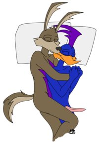 Rating: Explicit Score: 0 Tags: anthro avian beak bed bird black_nose blue_body blue_feathers brown_body brown_fur canid canine canis coyote cuculiform cuddling duo e621 erection eyes_closed feathers fur furniture genitals hug interspecies loonatics_unleashed looney_tunes love lying male male/male mammal new_world_ground_cuckoo nude on_side penis pillow pose predator/prey purple_body purple_feathers rev_runner roadrunner romantic romantic_couple signature sleeping spooning tech_e._coyote unknown_artist unknown_artist_signature warner_brothers User: bunchy7s