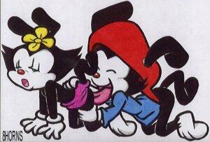 Rating: Explicit Score: 0 Tags: 8_horns all_fours animaniacs black_fur bottomless clothes clothing color dot_warner female feral flower fur gloves incest licking male male_focus oral_sex red_nose rule34 side_view skirt straight tagme topless wakko_warner white_fur User: bunchy7s