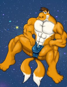 Rating: Questionable Score: 0 Tags: 2011 2_tails abs anthro blue_bottomwear blue_clothing bottomwear canid canine caseyljones clothed clothing digital_media_(artwork) dinosaur dipstick_tail e621 fox fur galaxy hybrid macro male mammal mario_bros markings multi_tail multicolored_tail muscular muscular_anthro muscular_male nintendo orange_yoshi planet_dwarfing prehistoric_species reptile scalie sky solo space spacescape star starry_sky tail tail_markings terra_macro topless torn_bottomwear torn_clothing two_tone_tail yellow_body yellow_fur yoshi yoshils_(character) User: bunchy7s