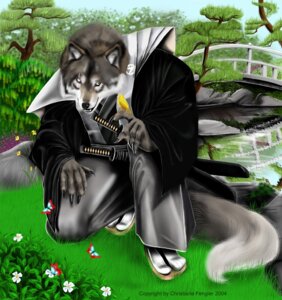 Rating: Safe Score: 0 Tags: 2004 anthro avian beak bird bridge canary canid canine canis christiane_fengler clothing detailed_background e621 finch flower footwear male mammal melee_weapon oscine outside passerine plant samurai sandals shoes solo sword tail warrior weapon wolf User: bunchy7s