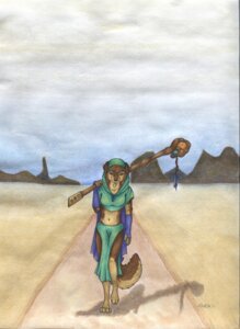 Rating: Safe Score: 0 Tags: 2012 aidi_dog anthro canid canine canis clothed clothing cloud colored_pencil_(artwork) desert domestic_dog e621 female front_view hi_res karja livestock_guardian_dog looking_at_viewer magic_user mammal melee_weapon molosser moroccan morocco mountain mountain_dog nomad outside painting_(artwork) pastoral_dog polearm sky solo staff tail traditional_media_(artwork) traditional_painting_(artwork) traditional_watercolor_(artwork) walking watercolor_(artwork) weapon User: bunchy7s