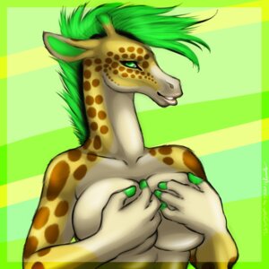 Rating: Questionable Score: 0 Tags: 1:1 2014 anthro biped breasts covering covering_breasts covering_self digital_media_(artwork) e621 fef fefairy female fur giraffe giraffid green_eyes hand_on_breast hi_res holding_breast horn looking_at_viewer mammal nude ossicone shikoyote simple_background smile solo spots standing teeth yellow_body yellow_fur User: bunchy7s