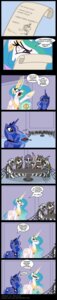 Rating: Safe Score: 0 Tags: 2012 absurd_res angry blue_body blue_feathers bone clothing comic crown cutie_mark death dialogue duo e621 english_text equid equine eyewear feathered_wings feathers female feral friendship_is_magic glasses hasbro hat headgear headwear hi_res horn letter long_image mammal melee_weapon my_little_pony mythological_creature mythological_equine mythology niban-destikim princess_celestia_(mlp) princess_luna_(mlp) quadruped sibling_(lore) sister_(lore) sisters_(lore) skeleton sword tail tall_image text url weapon white_body white_feathers winged_unicorn wings User: bunchy7s