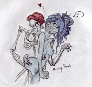 Rating: Explicit Score: 0 Tags: 1girls 2d artist_signature ass blue_hair blue_skin bonejangles bowler_hat breasts colored_sketch corpse_bride emily_(corpse_bride) english_text female heart jackandsally4ever male nipples ribs rule34 skeleton sketch speech_bubble text tim_burton visible_skeleton warner_brothers zombie zombie_girl User: bunchy7s