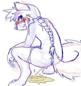 Rating: Explicit Score: 0 Tags: 3_toes ambiguous_gender anthro barefoot blush bodily_fluids bottomwear bottomwear_down canid canine clothed clothing crouching digitigrade e621 feet genital_fluids looking_at_viewer mammal pants pants_down partially_clothed pawpads paws peeing sketch solo tail toes topless ulrich-ironpaw urine urine_stream watersports User: bunchy7s