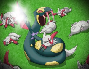 Rating: Questionable Score: 0 Tags: ambiguous_gender bodily_fluids claws coiling drooling e621 eyes_closed feral fight forked_tongue generation_3_pokemon group long_tongue nintendo open_mouth pokemon pokemon_(species) red_eyes reptile saliva scalie scar seviper snake tail tongue tongue_out unknown_artist violence zangoose User: bunchy7s