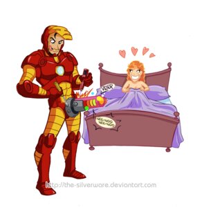 Rating: Explicit Score: 0 Tags: female iron_man male marvel marvel_comics pepper_potts rule34 straight_hair the-silverware tony_stark white_background User: bunchy7s