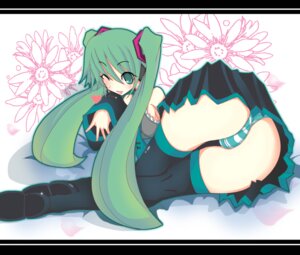 Rating: Explicit Score: 0 Tags: 1girl 1girls 2d artist_request ass black_skirt blue_eyes breasts clothed clothed_female clothing color detached_sleeves eyebrows_visible_through_hair female female_only green_eyes green_hair grey_shirt hatsune_miku heart light-skinned_female light_skin long_hair lying lying_on_side on_side one_eye_closed panties pleated_skirt rule34 sideboob simple_background skirt sleeveless sleeveless_shirt solo striped striped_panties thighhighs twintails underwear vocaloid white_background User: bunchy7s