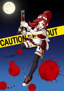 Rating: Questionable Score: 0 Tags: 2014 action_pose barricade_tape blood bodily_fluids caution_tape clothing e621 female footwear grandfathered_content gun hair heart_symbol human human_only knife legwear maid_uniform mammal moon not_furry panties panty_shot ponytail pose purple_eyes ranged_weapon red_hair russia sasha_dracov shoes shotgun smile sneakers solo stockings the_dark_mangaka thigh_highs underwear uniform weapon User: bunchy7s