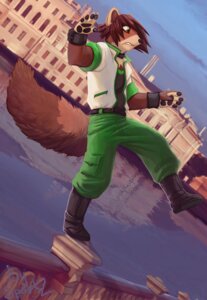 Rating: Safe Score: 0 Tags: 5_fingers anthro belt biped black_belt black_boots black_clothing black_collar black_footwear black_nose black_pawpads black_shirt black_tank_top black_topwear boots bottomwear brown_body brown_eyes brown_fur brown_hair building cargo_pants claws clothed clothing collar day detailed_background digital_media_(artwork) digital_painting_(artwork) dutch_angle e621 fingers fluffy fluffy_tail footwear frown fully_clothed fur green_bottomwear green_clothing green_pants gulonine hair hi_res iskra jacket konrad_zengel losing_balance male mammal marten mustelid musteline neo-classical_architecture on_one_leg outside painting_(artwork) pants pawpads railing reflection rolled_up_sleeves russia shirt shoes short_hair side_view sky snout solo st._petersburg standing tail tan_body tan_fur tank_top topwear urban water white_clothing white_jacket white_topwear window wrist_strap wristband User: bunchy7s