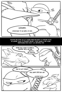 Rating: Safe Score: 0 Tags: adopted_(lore) adopted_son_(lore) adoptive_father_(lore) anthro brown_rat canid canine comic dialogue duo e621 english_text leonardo_(tmnt) male mammal master_splinter monochrome multiple_scenes murid murine rat reptile rodent scalie sneefee teenage_mutant_ninja_turtles text turtle User: bunchy7s Rating: Safe Score: 0 Tags: adopted_(lore) adopted_son_(lore) adoptive_father_(lore) anthro brown_rat canid canine comic dialogue duo e621 english_text leonardo_(tmnt) male mammal master_splinter monochrome multiple_scenes murid murine rat reptile rodent scalie sneefee teenage_mutant_ninja_turtles text turtle User: bunchy7s