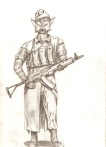 Rating: Safe Score: 0 Tags: anthro biped clothing e621 fur greyscale gun hat headgear headwear holding_gun holding_object holding_ranged_weapon holding_weapon looking_at_viewer male military monochrome ranged_weapon rifle ruger181 simple_background solo standing weapon User: bunchy7s