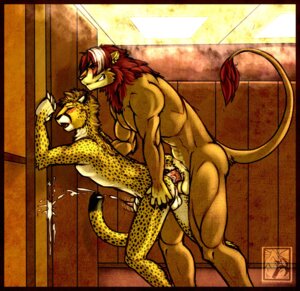 Rating: Explicit Score: 0 Tags: against_surface against_wall anal anal_penetration anthro athletic balls bodily_fluids cheetah cum cumshot duo e621 ejaculation erection eyes_closed felid feline feralise from_behind_position genital_fluids genitals hair interspecies kesai kiwa lion male male/male male_penetrated male_penetrating male_penetrating_male mammal markings masturbation muscular nude orgasm pantherine penetration penile penile_masturbation penile_spines penis red_hair sex spots steam tail User: bunchy7s