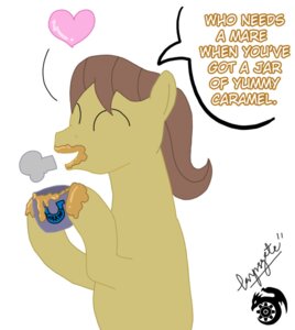Rating: Safe Score: 0 Tags: candy caramel_(food) caramel_(mlp) container cup dessert e621 earth_pony equid equine feral food friendship_is_magic hasbro holding_container holding_cup holding_object horse male mammal my_little_pony pony simple_background solo tarynsgate toony User: bunchy7s