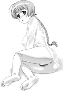 Rating: Explicit Score: 0 Tags: ass barefoot bottomless braid breasts censored clothing dark_labia erect_nipples erect_nipples_under_clothes feet female highres large_breasts looking_back lynette_bishop mine_(peak) monochrome nipples open_clothes open_shirt pussy rule34 shirt soles strike_witches toes world_witches_series User: bunchy7s