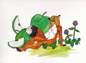 Rating: Questionable Score: 0 Tags: anthro apple arm_tuft belly biped black_body black_fur black_nose black_tail blonde_hair breasts canid canine casual_nudity cheek_tuft chest_tuft claws clover_(plant) dipstick_tail e621 elbow_tuft eyebrows eyewear eyewear_only facial_tuft feet female fingerless_(marking) fluffy fluffy_tail food fox foxene foxene_(character) fruit full-length_portrait fur glasses glasses_only grass green_apple green_eyes hair hair_over_eye inner_ear_fluff leg_tuft long_hair looking_at_viewer mammal markings medium_breasts multicolored_body multicolored_fur multicolored_tail naturally_censored navel nipple_tuft nude one_eye_obstructed orange_body orange_fur orange_tail painting_(artwork) paws pinup plant portrait pose seductive shamrock shoulder_tuft signature simple_background sitting slim small_waist smile snout solo tail tail_markings thistle_(plant) toeless_(marking) traditional_media_(artwork) traditional_painting_(artwork) traditional_watercolor_(artwork) tuft watercolor_(artwork) wearing_glasses white_background white_belly white_body white_fur white_tail User: bunchy7s